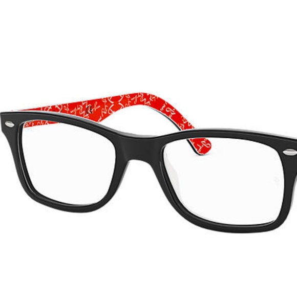 Ray-Ban Other - Ray-Ban Black/Red Rectangular Shape Glasses-Frames